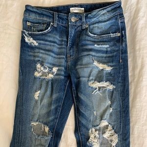 Zara distressed jeans
